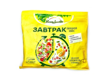 Бондюэль Овощной микс завтрак кабачок+сладкий перец+стручковая фасоль-лук  200г Россия